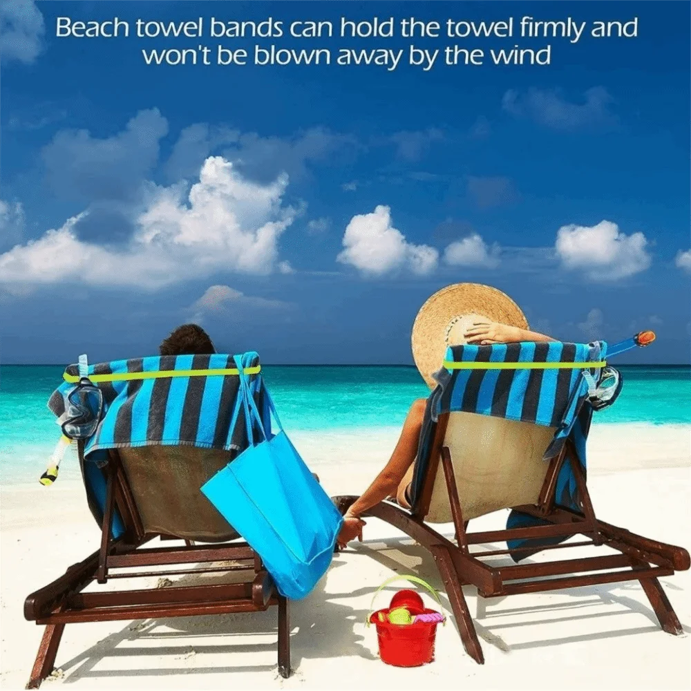 4 pcs Windproof Beach Towel Clips Colorful Silicone Stretchable Bands Multi-functional Break-Resistant Towel Holder Bands
4 pcs Windproof Beach Towel Clips Colorful Silicone Stretchable Bands Multi-functional Break-Resistant Towel Holder Bands