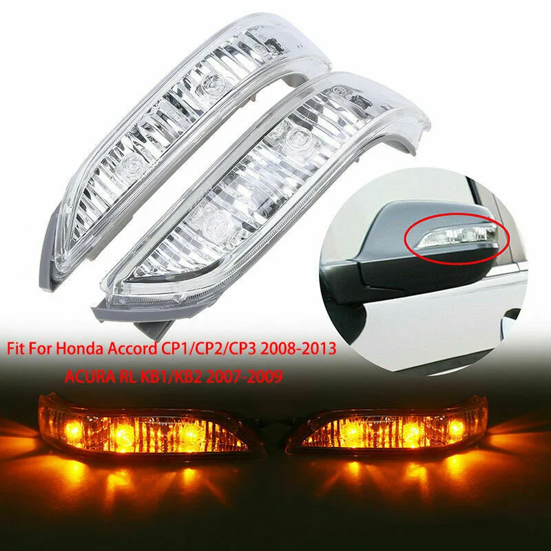 Rearview Mirror Turn Signal Light Fit For Honda ACCORD CP1/CP2/CP3 2008-2013 ACURA RL KB1/KB2 2007-2009 Amber Car Lamp Indicator
Rearview Mirror Turn Signal Light Fit For Honda ACCORD CP1/CP2/CP3 2008-2013 ACURA RL KB1/KB2 2007-2009 Amber Car Lamp Indicator
