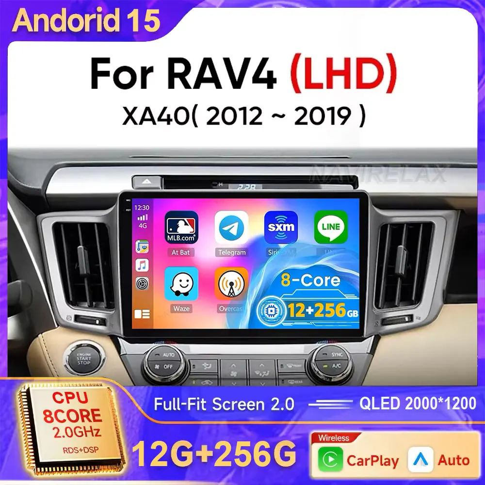 Android 15 для Toyota RAV4 RAV 4 2012 2013 2014 2015 2016 2017 2018 2019 стерео мультимедийный плеер BT 4G + Carplay авто автомобильный радиоприемник
Android 15 для Toyota RAV4 RAV 4 2012 2013 2014 2015 2016 2017 2018 2019 стерео мультимедийный плеер BT 4G + Carplay авто автомобильный радиоприемник