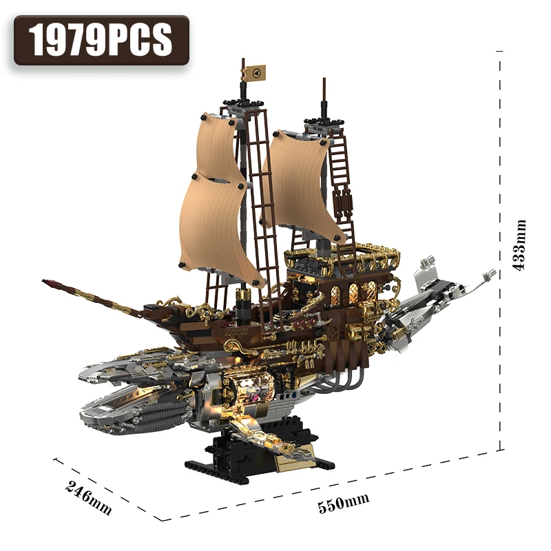 New Creative Vintage Steam Sailboat Mechanical Whale Ship Building Blocks Retro Steamboat With Lights Bricks Decoration Toy Gift
New Creative Vintage Steam Sailboat Mechanical Whale Ship Building Blocks Retro Steamboat With Lights Bricks Decoration Toy Gift