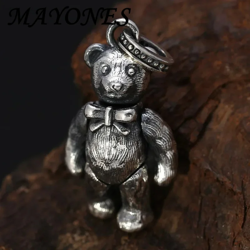 Trend Real s925 Silver Creative Bear Pendant Retro Craftsmanship Fashion All-Match Men and Women Pendant 2025
Trend Real s925 Silver Creative Bear Pendant Retro Craftsmanship Fashion All-Match Men and Women Pendant 2025