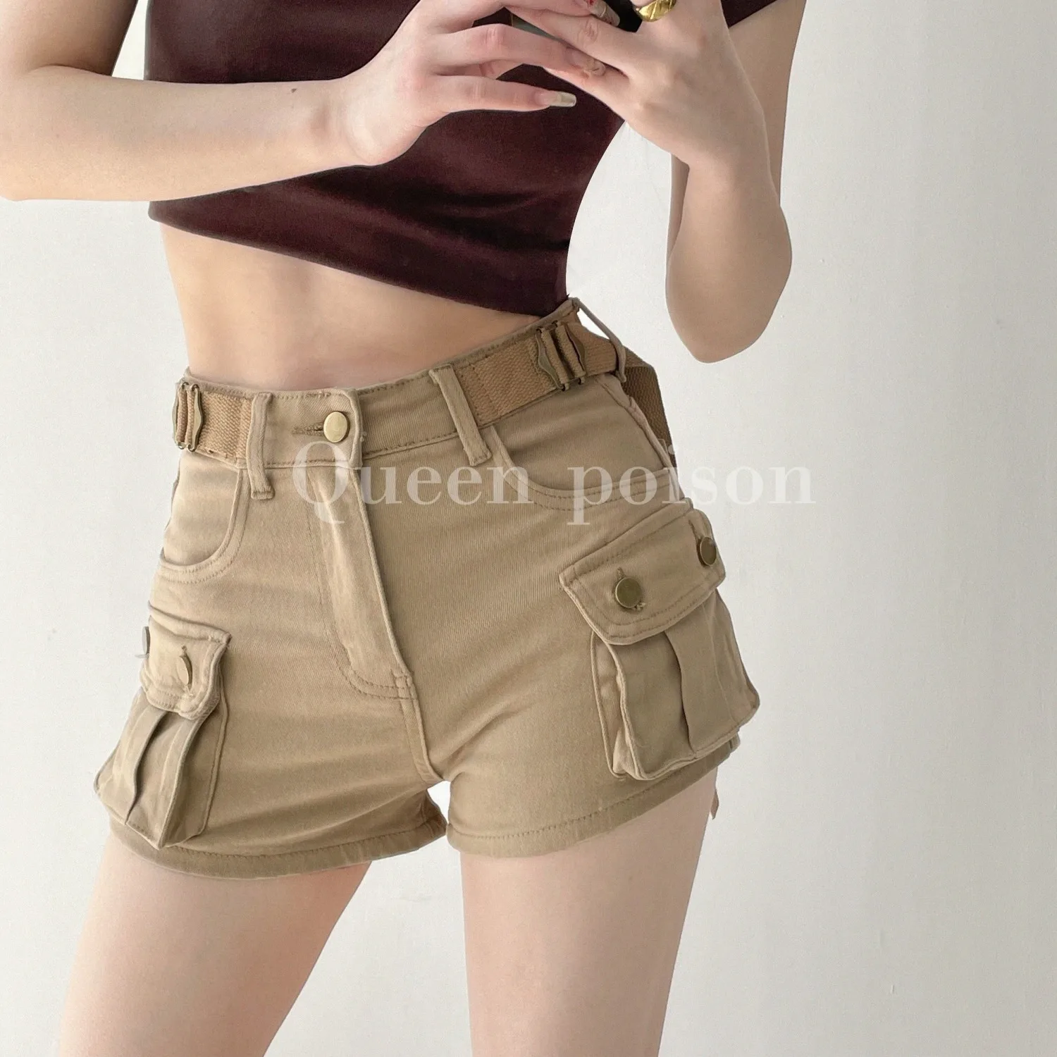 Working Denim Shorts For Women In Summer High Waist Slimming Loose Casual Pocket Wide-Leg Hot Pants
Working Denim Shorts For Women In Summer High Waist Slimming Loose Casual Pocket Wide-Leg Hot Pants