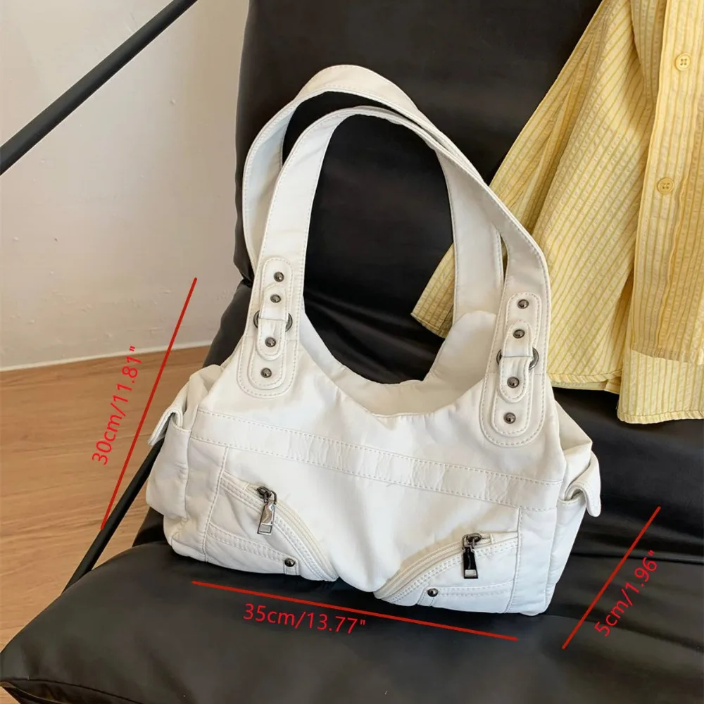 2025 New Retro Shoulder Bags Vintage Fashionable Shoulder Crossbody Bags Y2k Punk Tote Bags Large Capacity Travel Handbags
2025 New Retro Shoulder Bags Vintage Fashionable Shoulder Crossbody Bags Y2k Punk Tote Bags Large Capacity Travel Handbags