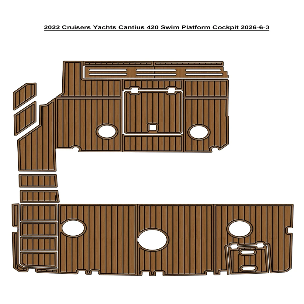 2022 Cruisers Yachts Cantius 420 Swim Platform Cockpit Pad Boat EVA Teak Deck Floor Mat SeaDek MarineMat Style Self Adhesive
2022 Cruisers Yachts Cantius 420 Swim Platform Cockpit Pad Boat EVA Teak Deck Floor Mat SeaDek MarineMat Style Self Adhesive