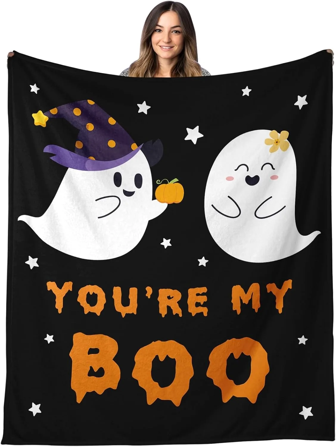 1PC Halloween Theme Throw Blanket Ghost Lovers You are my Boo Thin Blanket Gifts for Couch Bed Car Home Camping all season use
1PC Halloween Theme Throw Blanket Ghost Lovers You are my Boo Thin Blanket Gifts for Couch Bed Car Home Camping all season use