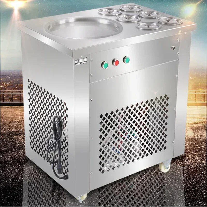 Full Stainless Steel Fried Ice Cream Roll Machine Ice Pan Fry Flat Cream Maker Yoghourt Fried Ice Cream Machine 1pc
Full Stainless Steel Fried Ice Cream Roll Machine Ice Pan Fry Flat Cream Maker Yoghourt Fried Ice Cream Machine 1pc