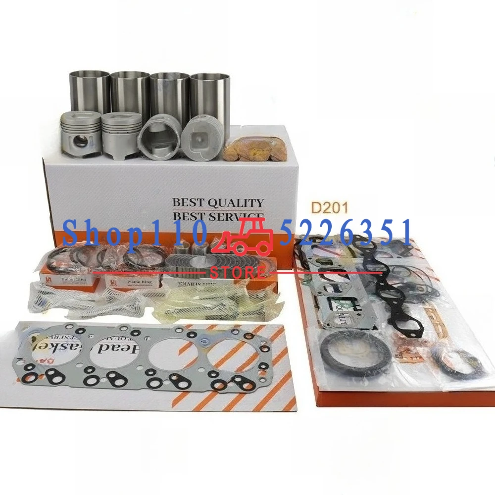 D201 2.2DI Overhaul Rebuild Kit Piston Rings Cylinder Liner Full Gasket Set Main Bearing Engine Parts 8-94105-454-0
D201 2.2DI Overhaul Rebuild Kit Piston Rings Cylinder Liner Full Gasket Set Main Bearing Engine Parts 8-94105-454-0