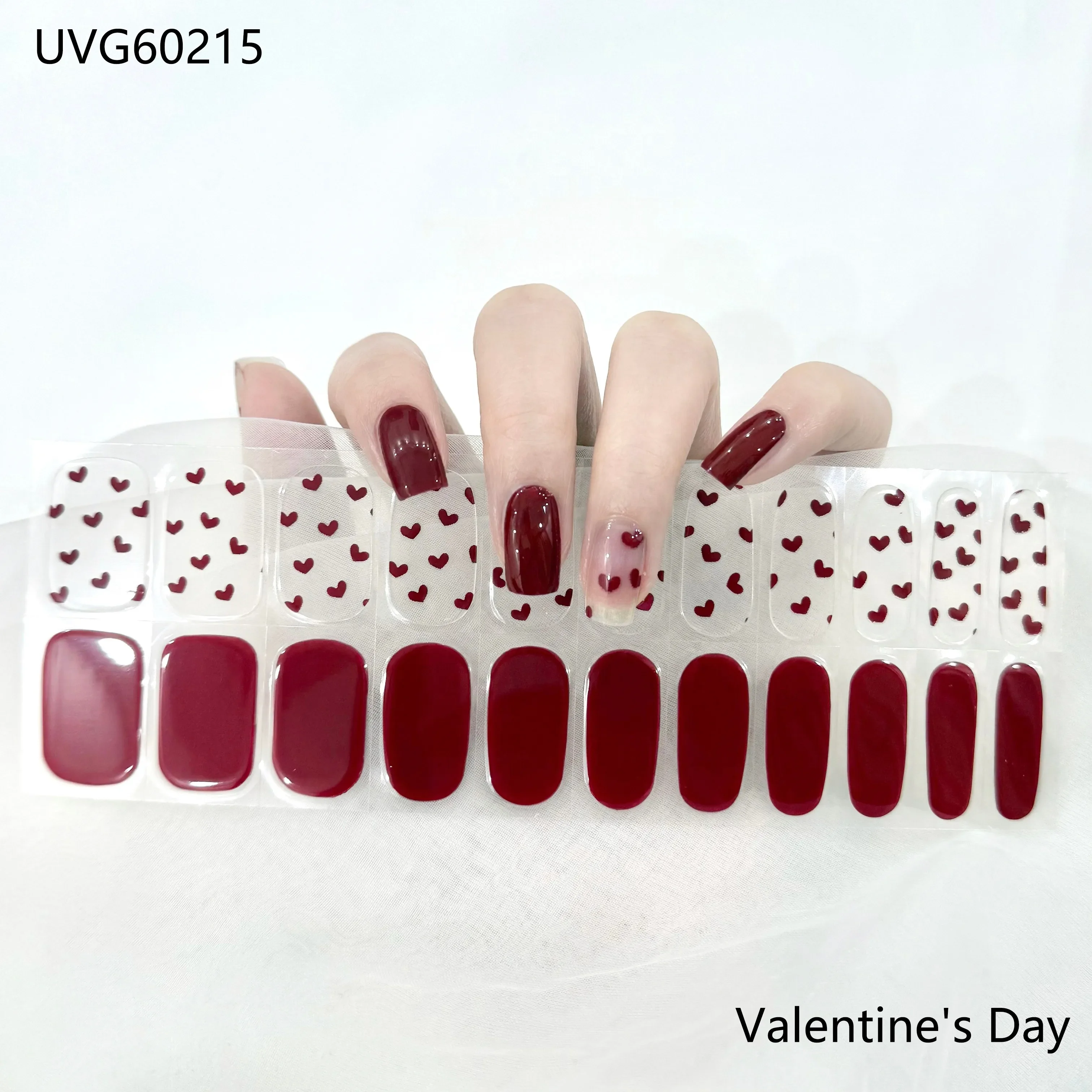 22Tips Dopamine Solid Color Sticker UV Light Nail Sticker Red Semi Curing Gel Nail Strip Needs Drying Light Nail Art Decoration
22Tips Dopamine Solid Color Sticker UV Light Nail Sticker Red Semi Curing Gel Nail Strip Needs Drying Light Nail Art Decoration
