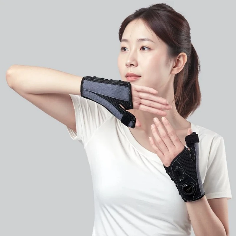 BOA-Style Adjustable Thumb Support, Wrist Fixation for Tendonitis,Breathable Ice Silk Finger Sprain Guard,Progressive Dial Brace
BOA-Style Adjustable Thumb Support, Wrist Fixation for Tendonitis,Breathable Ice Silk Finger Sprain Guard,Progressive Dial Brace