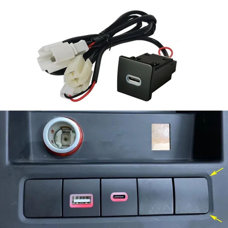 Car Quick Charger Socket USB Charging Outlet Power Adapter QC3.0 PD Type For VW Golf 6 Jetta 5 MK5 Scirocco 06-14
Car Quick Charger Socket USB Charging Outlet Power Adapter QC3.0 PD Type For VW Golf 6 Jetta 5 MK5 Scirocco 06-14