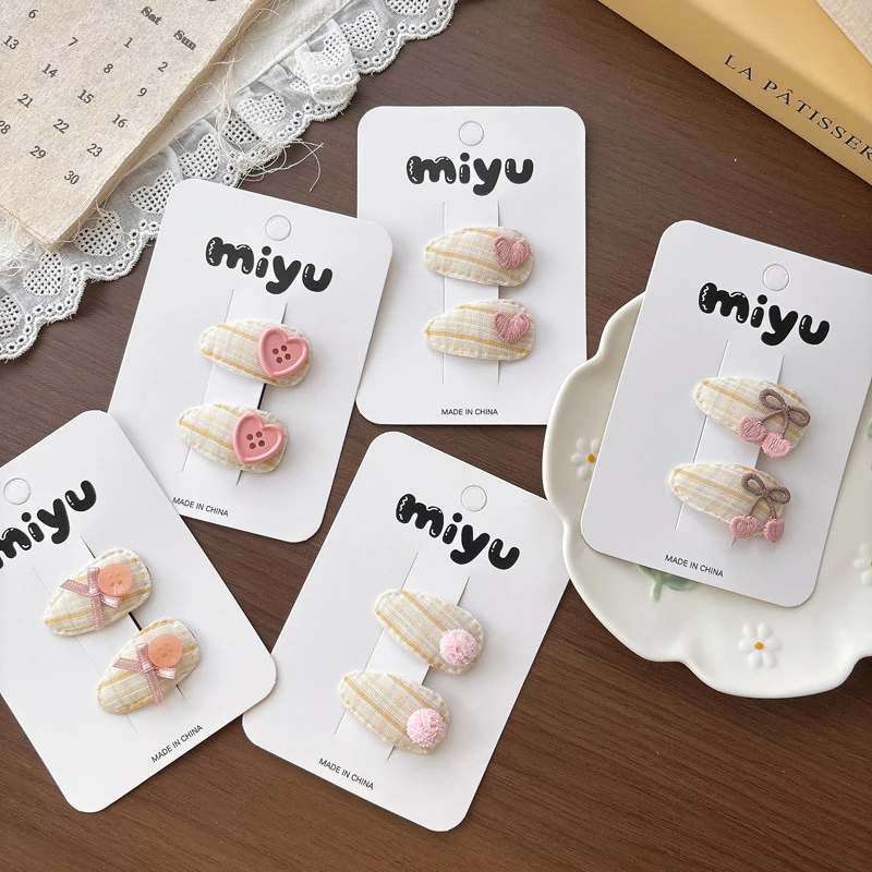 Cartoon Plaid Hairpin Baby Hair Accessories Children Hairpin Girl Side Bangs Bb Clip Korean Cute
Cartoon Plaid Hairpin Baby Hair Accessories Children Hairpin Girl Side Bangs Bb Clip Korean Cute