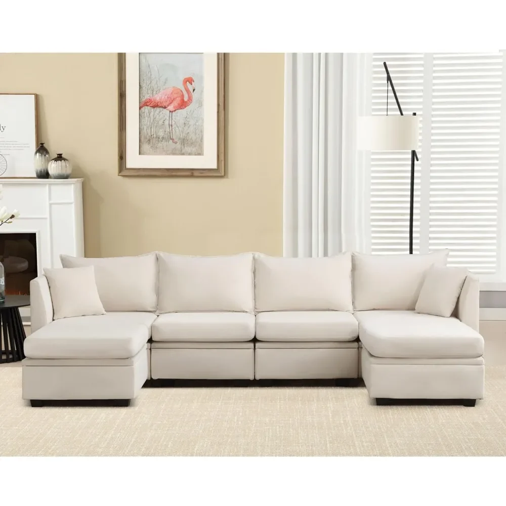 Modular Sectional Sofa, Convertible U Shaped Sofa Couch with Storage, Flexible Modular Combinations Fabric Couch for Living Room
Modular Sectional Sofa, Convertible U Shaped Sofa Couch with Storage, Flexible Modular Combinations Fabric Couch for Living Room