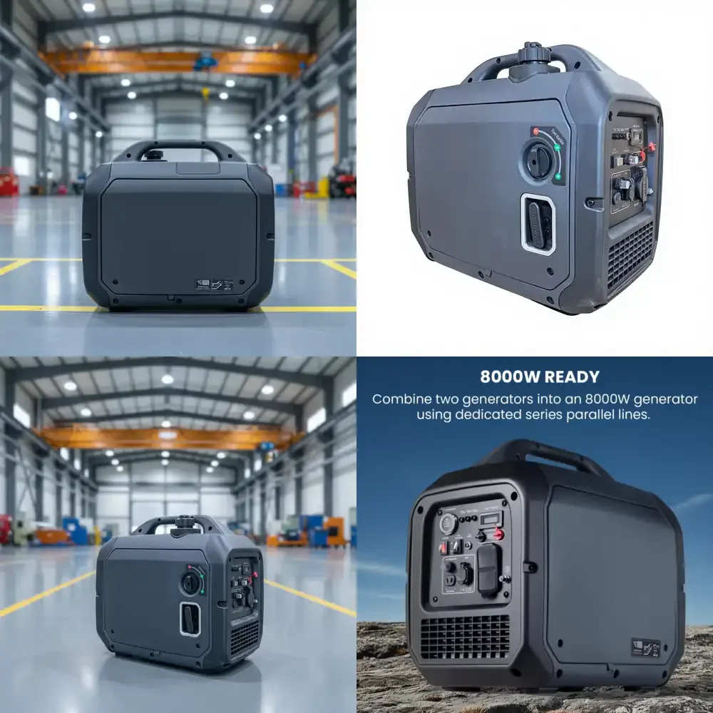 Portable Silent Dual Fuel Air-Cooled 200cc Auto Start Inverter Generator 2000W 48V 50/60Hz Light Weight Series 56dB
Portable Silent Dual Fuel Air-Cooled 200cc Auto Start Inverter Generator 2000W 48V 50/60Hz Light Weight Series 56dB