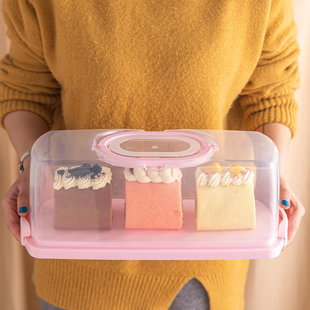 Rectangular Bread Box Cake Carrier with Lid Dessert Boxes Seal Travel Container Reusable
Rectangular Bread Box Cake Carrier with Lid Dessert Boxes Seal Travel Container Reusable