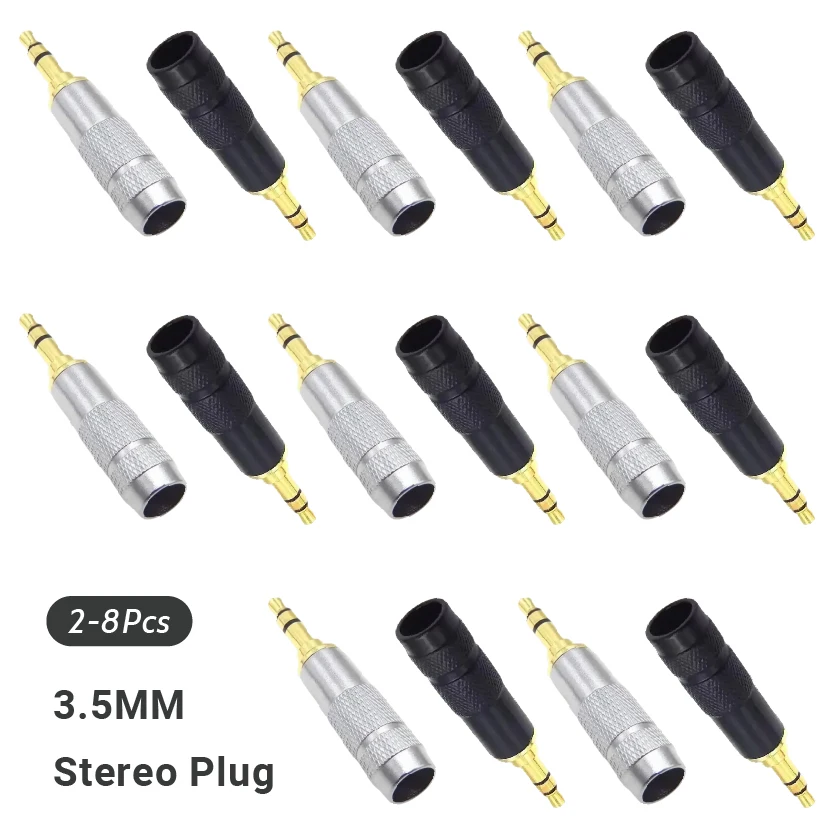 Headset 3.5mm Stereo Jack Audio Connector 3 Pole Male Plugs
Headset 3.5mm Stereo Jack Audio Connector 3 Pole Male Plugs