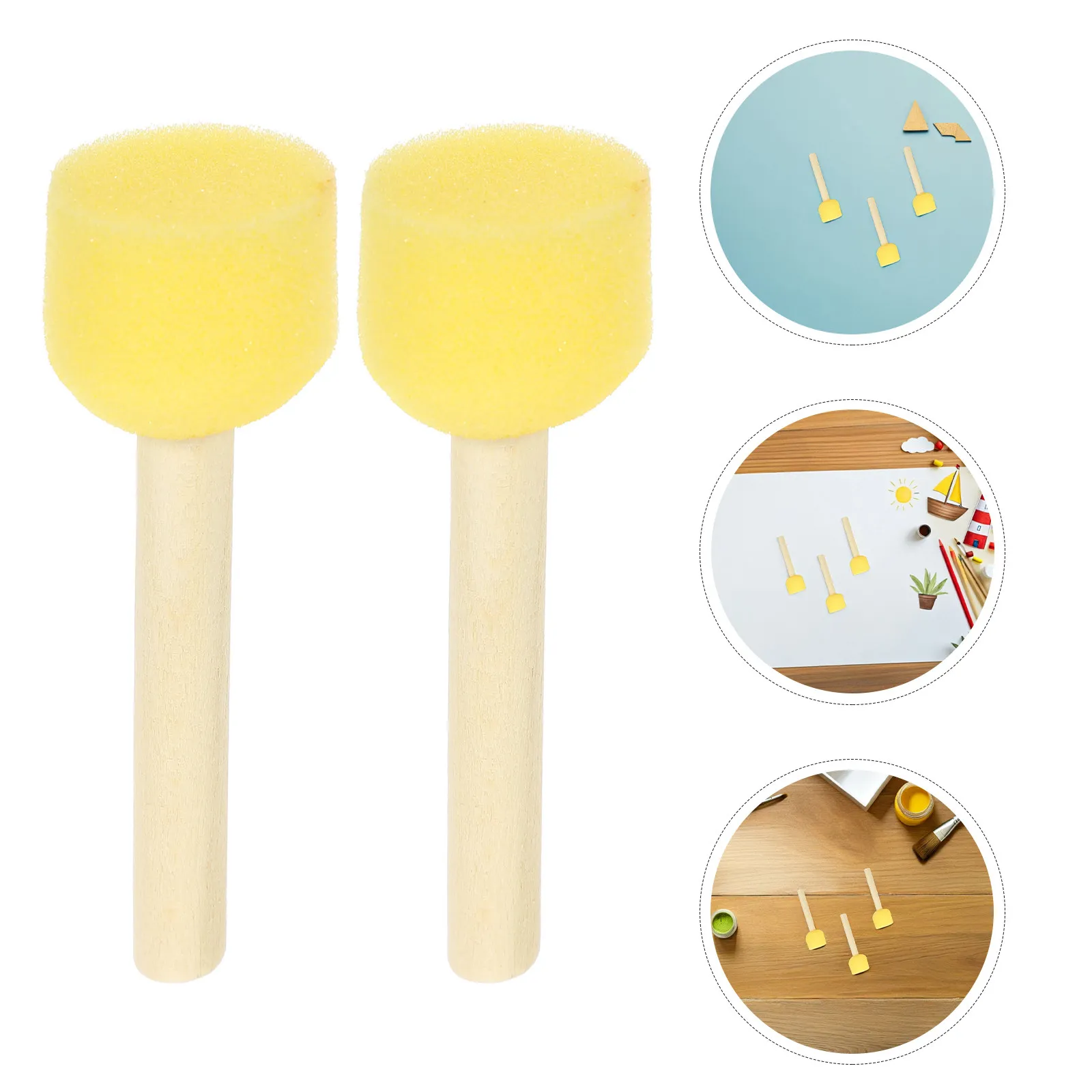 30Pcs Round Sponge Painting Brushes for Ergonomic Design Soft Foam Material Perfect for Home School Crafts 3Cm
30Pcs Round Sponge Painting Brushes for Ergonomic Design Soft Foam Material Perfect for Home School Crafts 3Cm