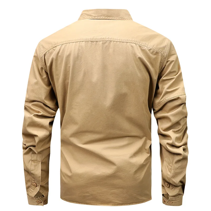 New Spring Men Long Sleeved Multi Pockets Cargo Shirts Quality Man Cotton Outdoor Loose Tooling Shirts Male Casual Shirts 4XL
New Spring Men Long Sleeved Multi Pockets Cargo Shirts Quality Man Cotton Outdoor Loose Tooling Shirts Male Casual Shirts 4XL