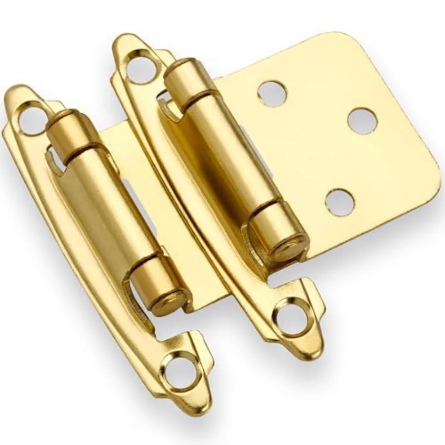1/2" Overlay Brushed Gold Cabinet Hinges 25 Pair -50 Pcs Self Closing Bath and Kitchen Cabinet Hinges Flush Mount w/Door Bumper
1/2" Overlay Brushed Gold Cabinet Hinges 25 Pair -50 Pcs Self Closing Bath and Kitchen Cabinet Hinges Flush Mount w/Door Bumper