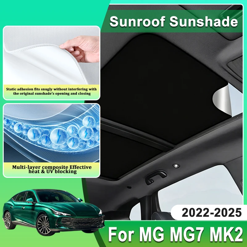 Sun Roof Shades For MG MG7 Parts MK2 2023 2022~2025 Car Electrostatic Adsorption Sunroof Sunshade Accessories Auto Visors Covers
Sun Roof Shades For MG MG7 Parts MK2 2023 2022~2025 Car Electrostatic Adsorption Sunroof Sunshade Accessories Auto Visors Covers