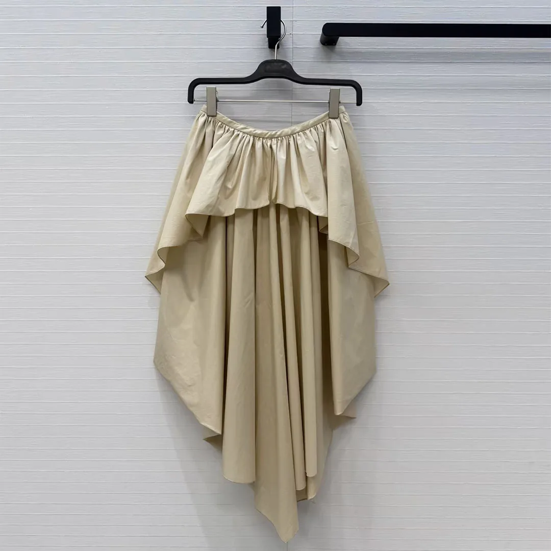 2026 New Summer Fashion Asymmetrical Long Skirts Womens High Waist Ruffles Patchwork Solid Color Loose Casual Skirt
2026 New Summer Fashion Asymmetrical Long Skirts Womens High Waist Ruffles Patchwork Solid Color Loose Casual Skirt