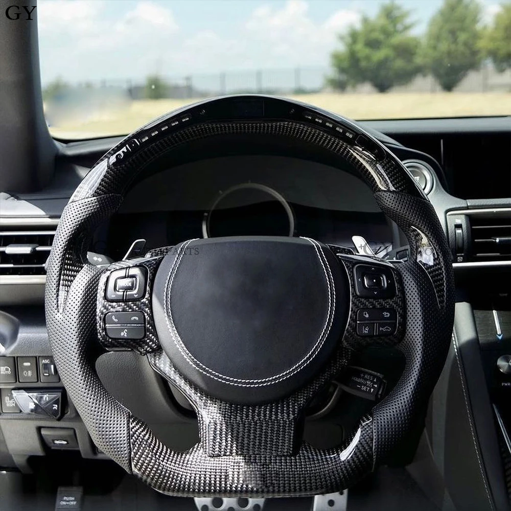 Оригинальное рулевое колесо из углеродного волокна для Lexus Is RCF 2013-2022, ПЕРФОРИРОВАННОЕ кожаное Спортивное колесо на заказ
Оригинальное рулевое колесо из углеродного волокна для Lexus Is RCF 2013-2022, ПЕРФОРИРОВАННОЕ кожаное Спортивное колесо на заказ