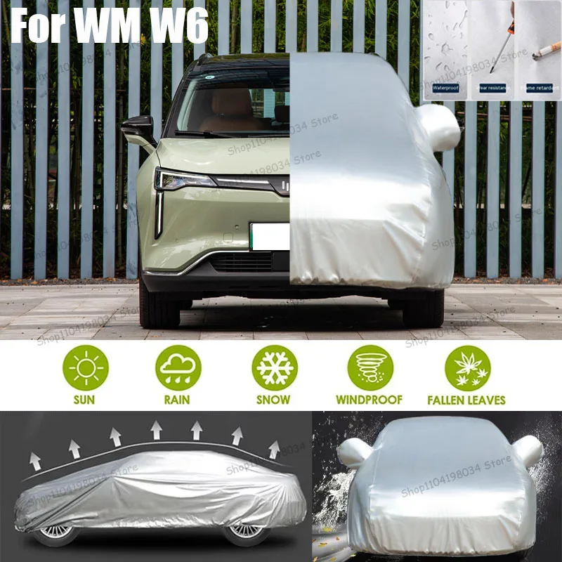 For WM W6 Auto parts Anti snow Anti dust Sunscreen Anti-uv Anti peeling paint And Anti Rainwater 210t car cover Car cover
For WM W6 Auto parts Anti snow Anti dust Sunscreen Anti-uv Anti peeling paint And Anti Rainwater 210t car cover Car cover