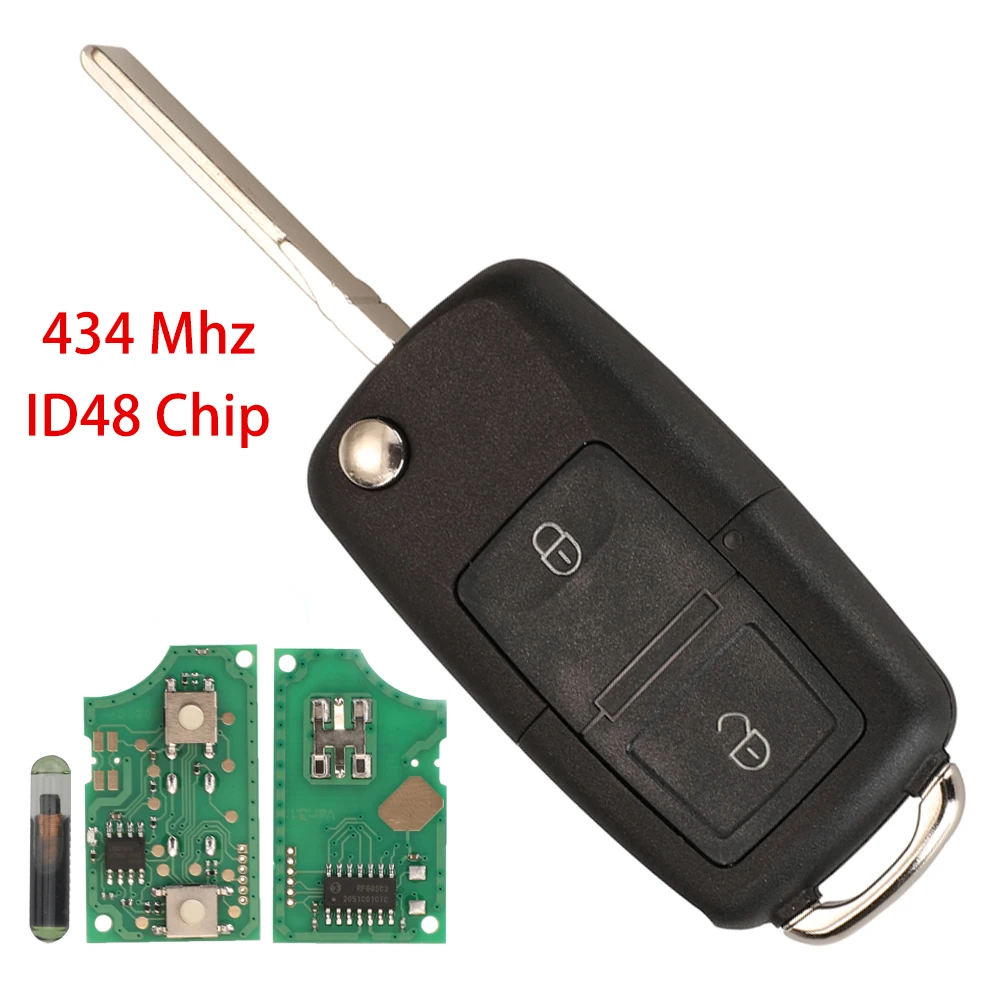 Jingyuqin New Remote Car Key 433MHZ ID48 For VW Bora Golf Polo Passat Touran MK4 Seat Leon Altea Ibiza Skoda IJ0959753N/AG/CT/DJ
Jingyuqin New Remote Car Key 433MHZ ID48 For VW Bora Golf Polo Passat Touran MK4 Seat Leon Altea Ibiza Skoda IJ0959753N/AG/CT/DJ