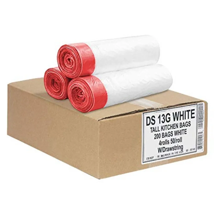 Tall Kitchen 13 Gallon Drawstring Trash Bags 0.9 MIL - Bulk - 24" x 27" - Wholesale, Commercial Garbage Bags
Tall Kitchen 13 Gallon Drawstring Trash Bags 0.9 MIL - Bulk - 24" x 27" - Wholesale, Commercial Garbage Bags
