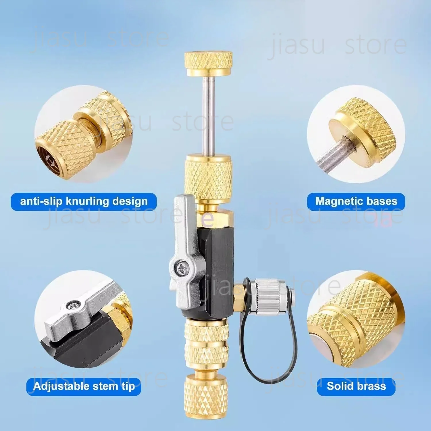 1/4 and 5/16 inch air conditioner visual valve core disassembly tool conversion adapter
1/4 and 5/16 inch air conditioner visual valve core disassembly tool conversion adapter