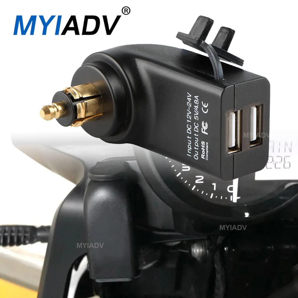 Dual USB Charger Power Adapter Hella DIN Socket For BMW R1250GS F750GS F800GS R1200RT R1200GS ADV S1000XR For Tiger 900 850 1200
Dual USB Charger Power Adapter Hella DIN Socket For BMW R1250GS F750GS F800GS R1200RT R1200GS ADV S1000XR For Tiger 900 850 1200