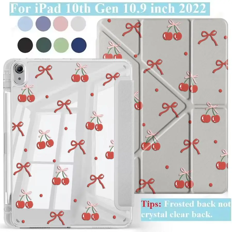 Tablet Case For iPad Pro 11th 10th 9th 8th 7th 12.9inch Mini 6 7 Air 4 5 M3 M2 M4 11inch Pro 2025 Holder Cover Y-Fold Cherry &
Tablet Case For iPad Pro 11th 10th 9th 8th 7th 12.9inch Mini 6 7 Air 4 5 M3 M2 M4 11inch Pro 2025 Holder Cover Y-Fold Cherry &