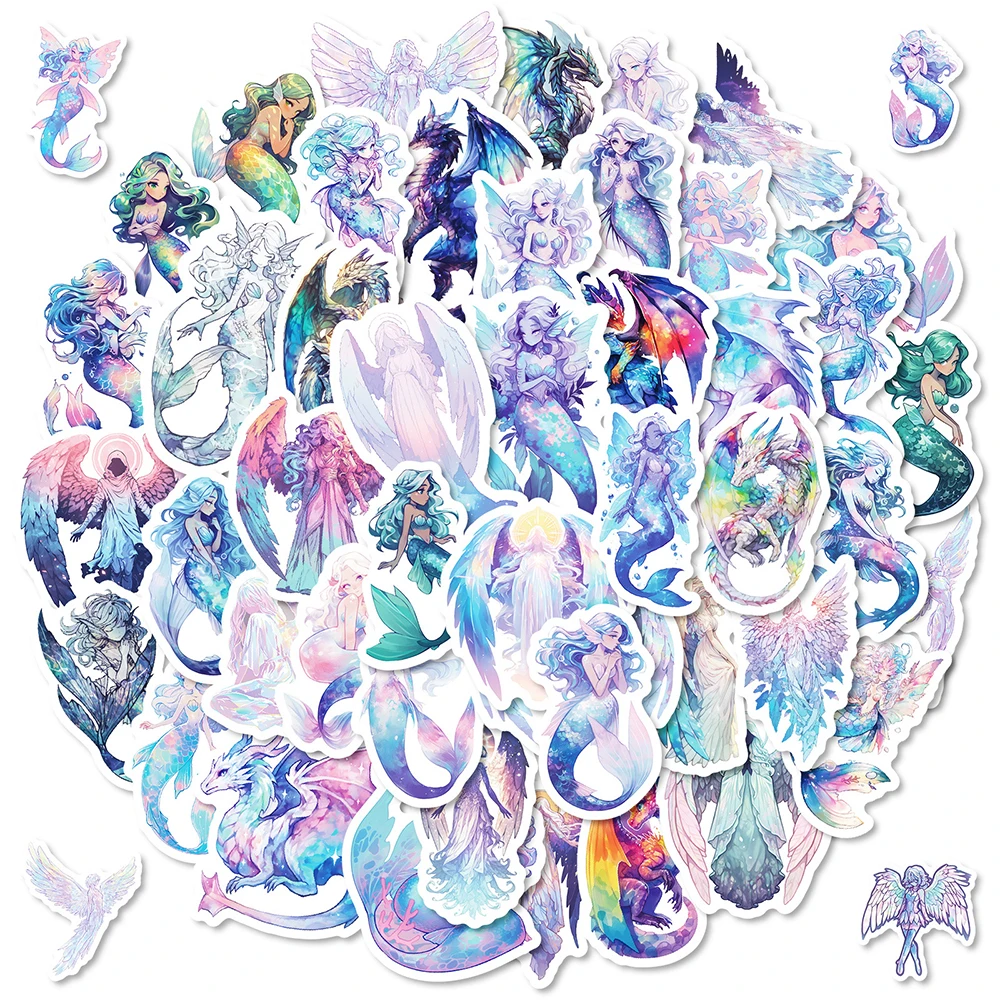 10/30/50pcs NEW Holographic Angel Mermaid Stickers Colorful Cartoon Decals Kid Toy DIY Laptop Guitar Bike Skateboard PVC Sticker
10/30/50pcs NEW Holographic Angel Mermaid Stickers Colorful Cartoon Decals Kid Toy DIY Laptop Guitar Bike Skateboard PVC Sticker