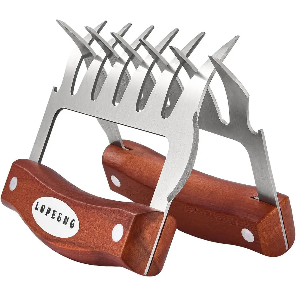 Stainless Steel BBQ Shredder Claws Set for Pulled Pork and Carving Wood
Stainless Steel BBQ Shredder Claws Set for Pulled Pork and Carving Wood