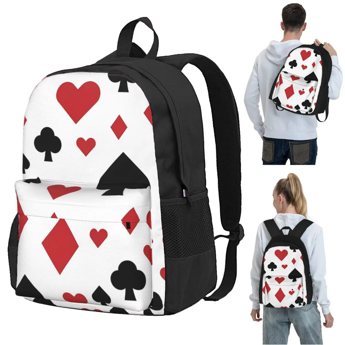 Card Symbols Backpack Student BookBag Children School Bag Computer Shoulder Bags for Boys Girls
Card Symbols Backpack Student BookBag Children School Bag Computer Shoulder Bags for Boys Girls
