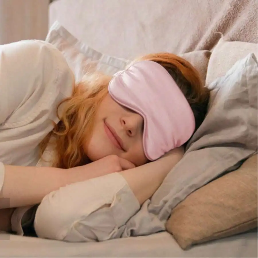 Double-Sided Silk Like Sleep Eye Mask Blackout For Office School Travel
Double-Sided Silk Like Sleep Eye Mask Blackout For Office School Travel