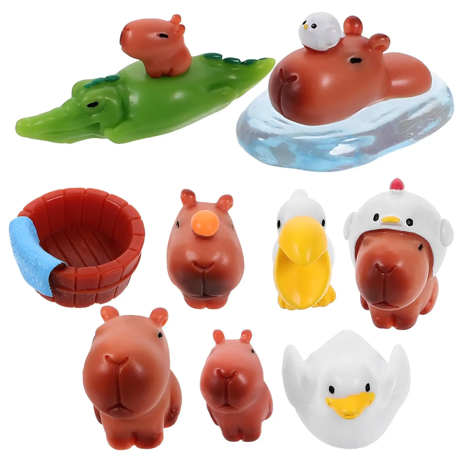 10 Pcs Capybara Decorations Mini Animal Model Sculpture Desktop Ornament Small Dashboard Statue Lovely Figurine
10 Pcs Capybara Decorations Mini Animal Model Sculpture Desktop Ornament Small Dashboard Statue Lovely Figurine