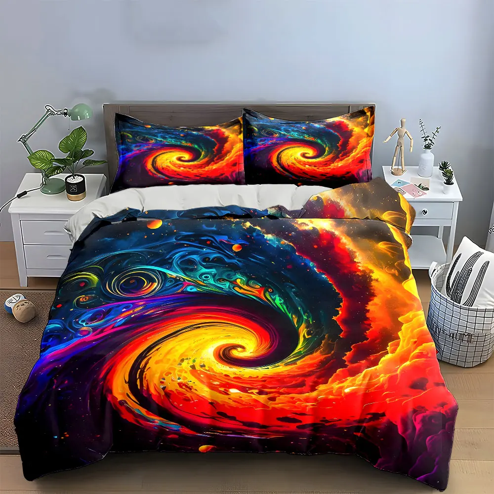 "Galaxy Abstract Art Decor Set" Bedding Set with 1 Duvet Cover 2 Pillowcases Single Double King Queen, Gift
"Galaxy Abstract Art Decor Set" Bedding Set with 1 Duvet Cover 2 Pillowcases Single Double King Queen, Gift