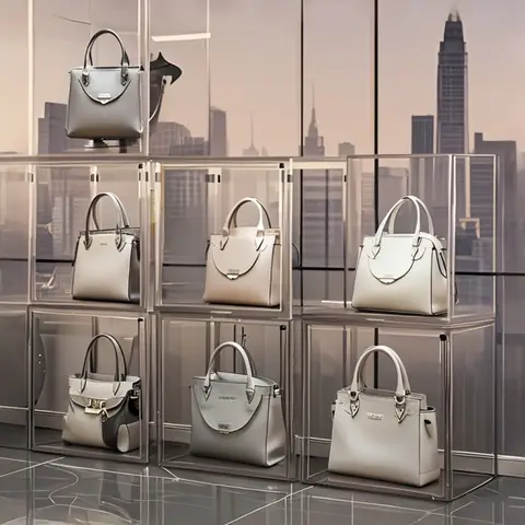 1 pc/3 pcs ขนาดใหญ่ความจุจัดเก็บกล่องสําหรับตัวเลขอะคริลิคกล่องกล่องตาบอดแต่งหน้าของเล่นตู้โชว์สําหรับกระเป๋า