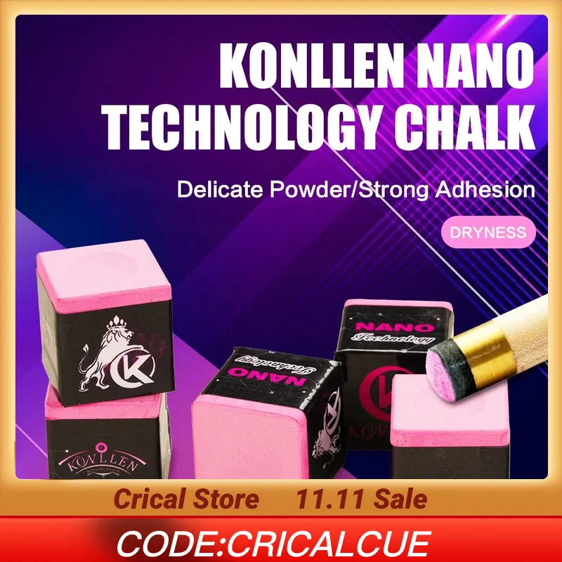 KONLLEN Billiard Chalks Pink Purple Green Blue Medium/Oily/Dryness Pool Cue Chalk Snooker Carom Professional Billiards Accessory
KONLLEN Billiard Chalks Pink Purple Green Blue Medium/Oily/Dryness Pool Cue Chalk Snooker Carom Professional Billiards Accessory