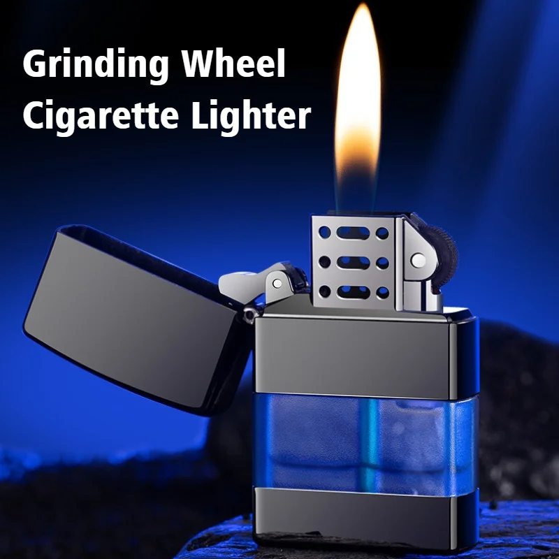 Новая металлическая зажигалка для сигар, шлифовальный круг, зажигалка с открытым пламенем для курения, бутановая надувная зажигалка для сигарет и аксессуары для курения
Новая металлическая зажигалка для сигар, шлифовальный круг, зажигалка с открытым пламенем для курения, бутановая надувная зажигалка для сигарет и аксессуары для курения