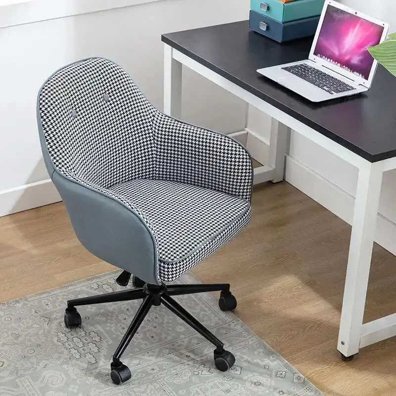 Modern Houndstooth Fabric Office Chairs Office Furniture Home Study Comfortable Backrest Swivel Chair Ergonomic Computer Chair
Modern Houndstooth Fabric Office Chairs Office Furniture Home Study Comfortable Backrest Swivel Chair Ergonomic Computer Chair