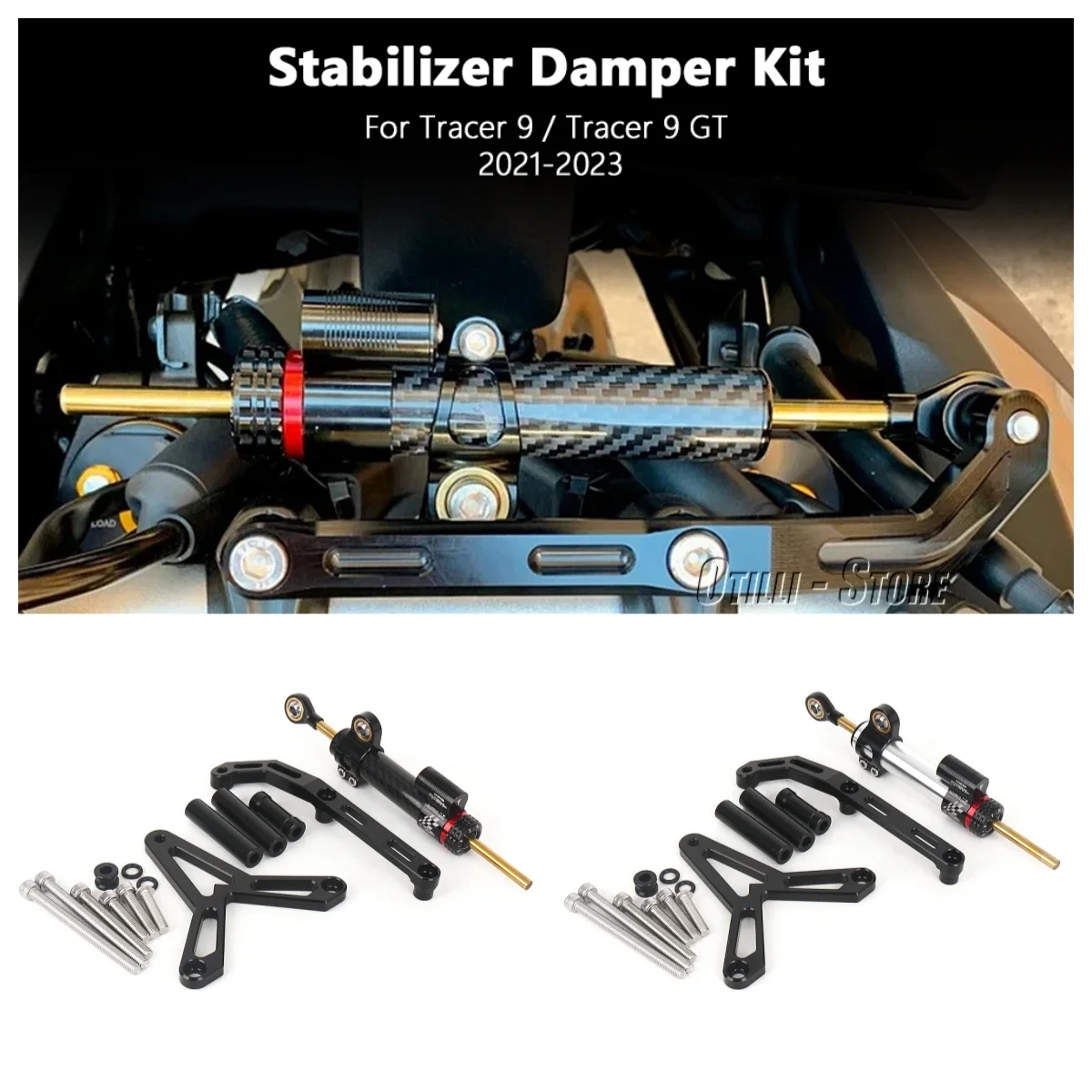 For Yamaha Tracer 9 GT Tracer9 TRACER9 2021-2023 Motorcycle CNC Aluminum Damper Adjustable Steering Stabilizer Bracket Mount Kit
For Yamaha Tracer 9 GT Tracer9 TRACER9 2021-2023 Motorcycle CNC Aluminum Damper Adjustable Steering Stabilizer Bracket Mount Kit
