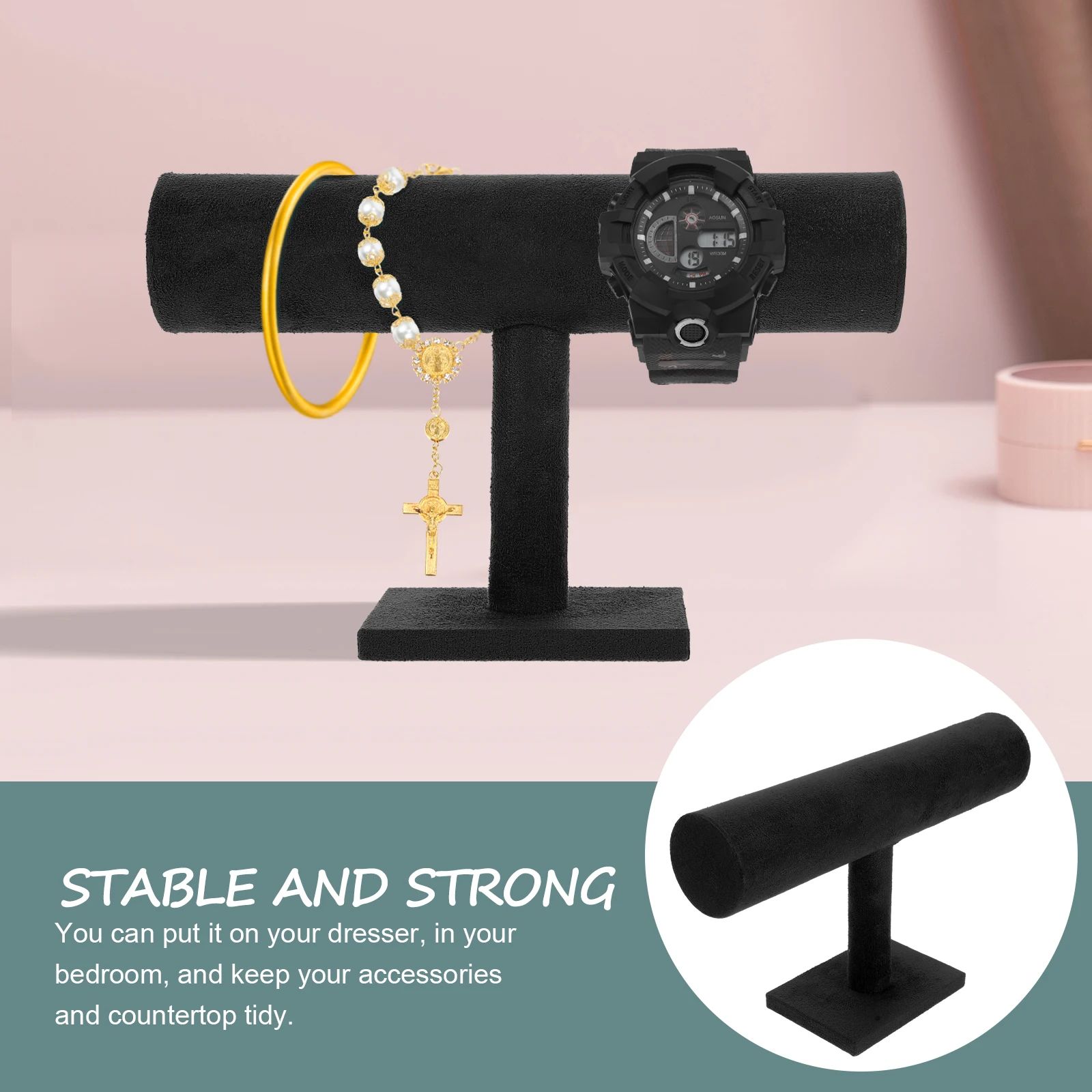 Bracelet Display Stand Multi-Function Bracelet Holder for Watch Jewelry Organizer Desktop Storage Display Rack Home Use