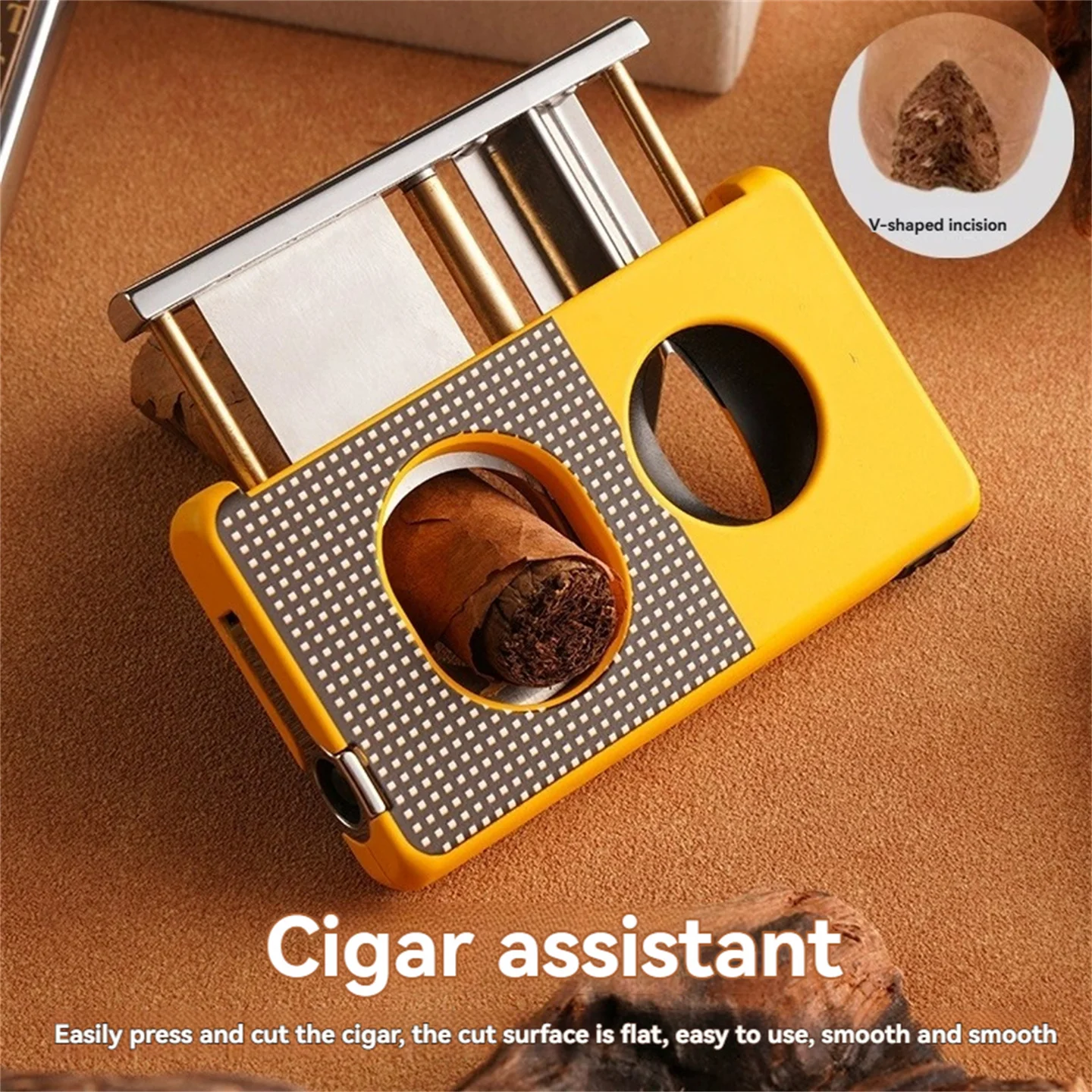 Professional Stainless Steel Sharp Blade V-Shaped Cigar Cutter High-End Cigar Scissor Smoking Accessories Father's Day Gift
Professional Stainless Steel Sharp Blade V-Shaped Cigar Cutter High-End Cigar Scissor Smoking Accessories Father's Day Gift