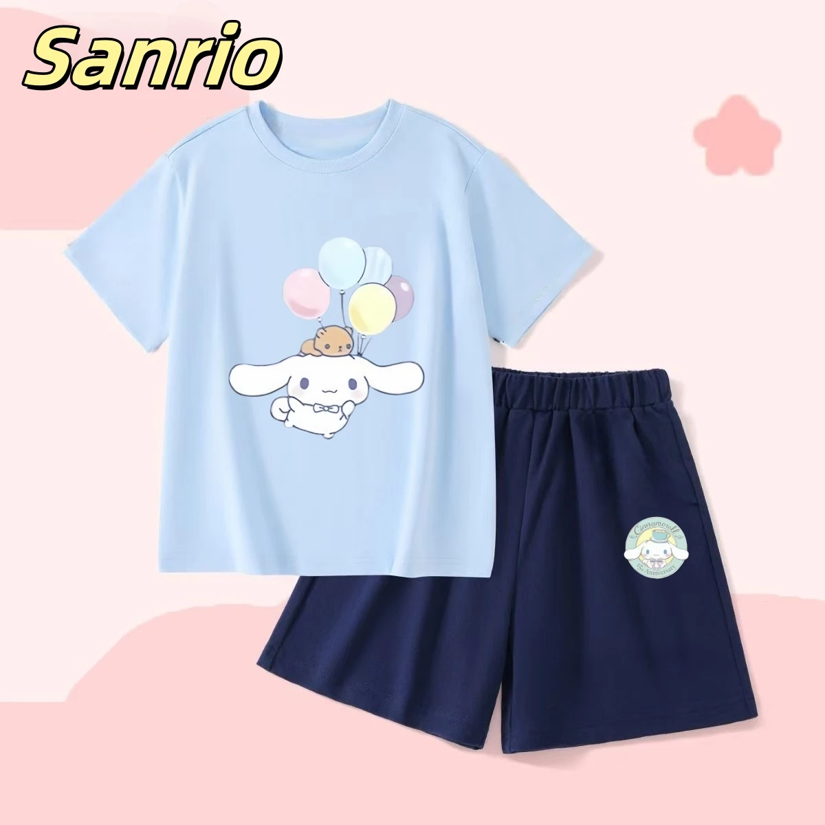 Sanrio Summer Baby Girls Cotton Clothes Set Kid Children Cinnamoroll Printed Short Sleeve T-shirts Top and Shorts Suit Outfits
Sanrio Summer Baby Girls Cotton Clothes Set Kid Children Cinnamoroll Printed Short Sleeve T-shirts Top and Shorts Suit Outfits