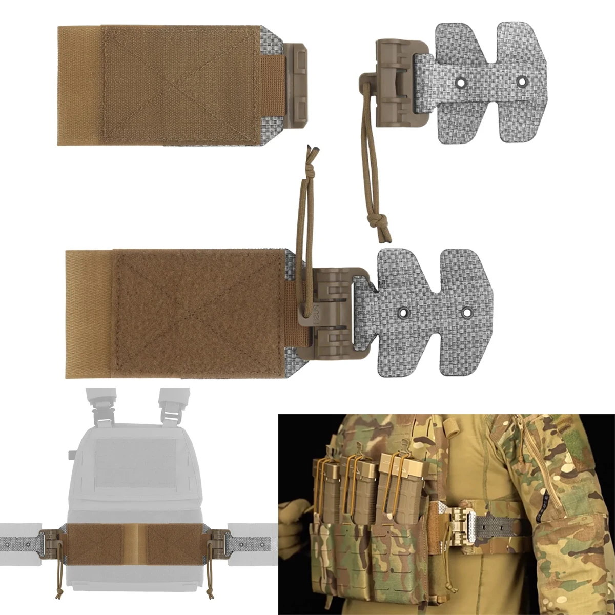 2 PCS Tactical 3AC Kit Side Wall Quick Release Buckle for FCPC V5 Tactical Vest Plate Cummerbunds Modular Slide Buckle
2 PCS Tactical 3AC Kit Side Wall Quick Release Buckle for FCPC V5 Tactical Vest Plate Cummerbunds Modular Slide Buckle