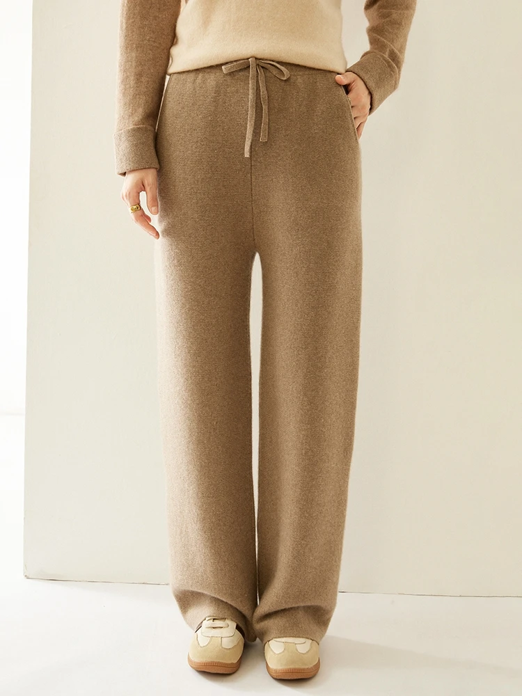 Женские брюки, базовый трикотаж из 100% кашемира, однотонная повседневная свободная одежда, осень-зима, плотная, мягкая, теплая женская одежда 2025
Женские брюки, базовый трикотаж из 100% кашемира, однотонная повседневная свободная одежда, осень-зима, плотная, мягкая, теплая женская одежда 2025