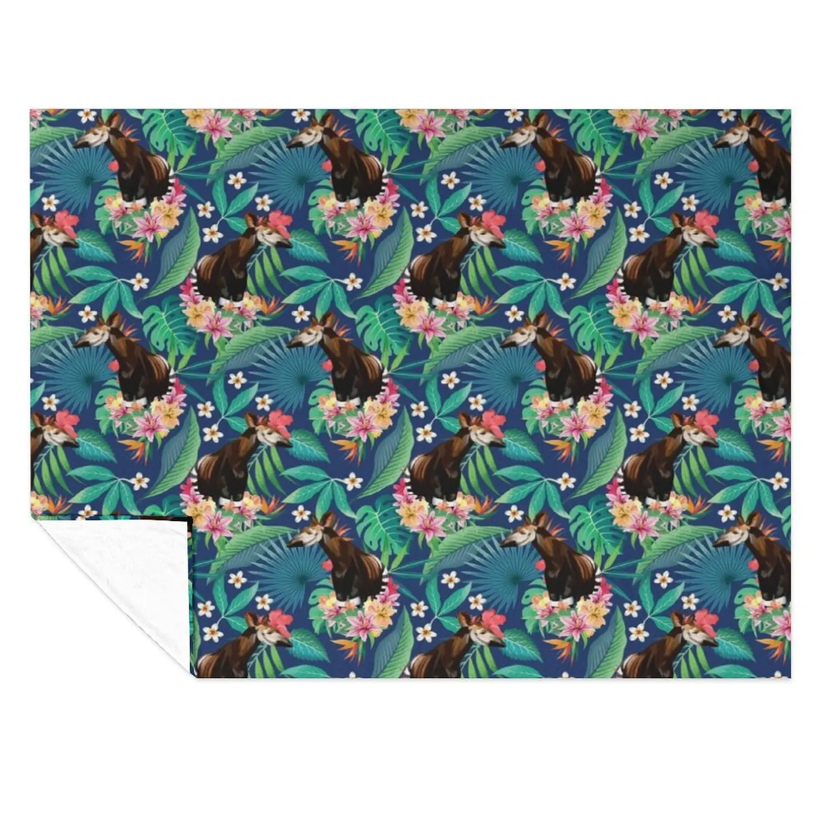 Tropical Rainforest Okapi Throw Blanket for sofa Hairys Plaid on the sofa Blankets
Tropical Rainforest Okapi Throw Blanket for sofa Hairys Plaid on the sofa Blankets
