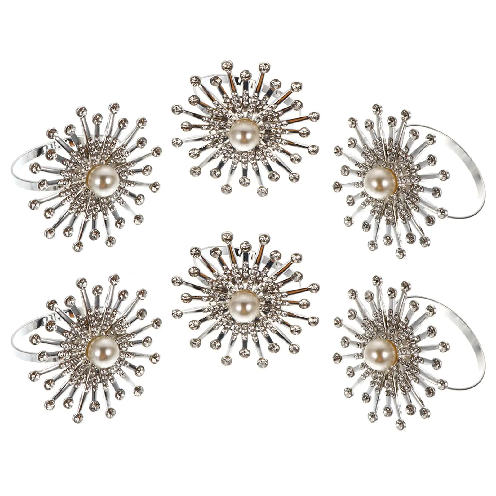 6 Pcs Napkin Ring Pearl Buckles Holder Sunflower Shape Table Supplies Dinner Party Sturdy Electroplating Technique
6 Pcs Napkin Ring Pearl Buckles Holder Sunflower Shape Table Supplies Dinner Party Sturdy Electroplating Technique