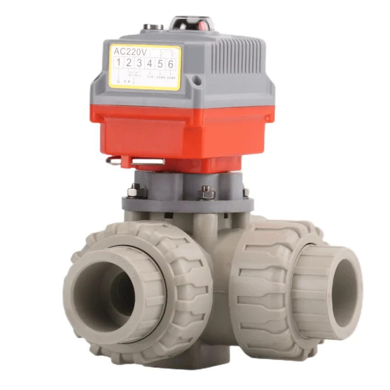 220VAC/24VDC Plastic PPH Motorized Ball Valve 3-Way Water Electrical Control Electric Chemical T-port/L-port Ball Valves
220VAC/24VDC Plastic PPH Motorized Ball Valve 3-Way Water Electrical Control Electric Chemical T-port/L-port Ball Valves